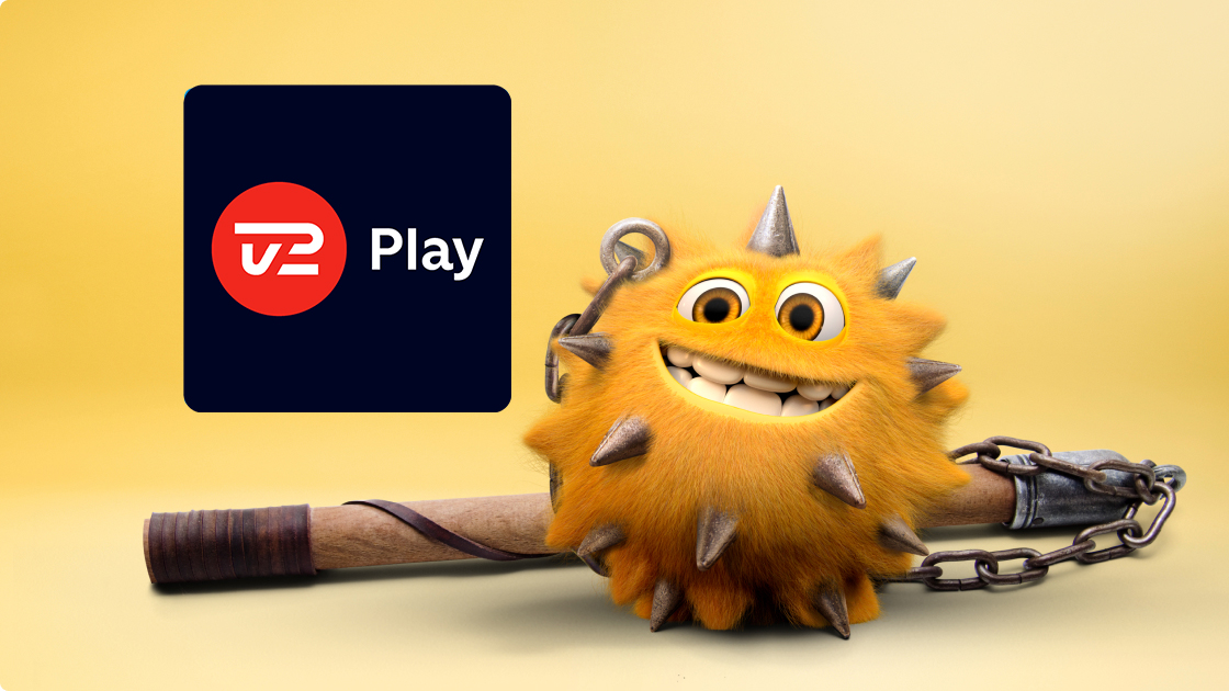 CBB bamse ved siden af TV2 Play Logo