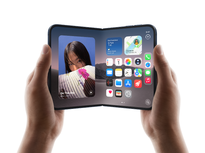 iphone duo fold ud skærm