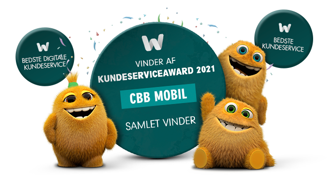 CBB Bamser Fejrer at CBB har vundet bedste kunderservice til kundeservice Award 2021